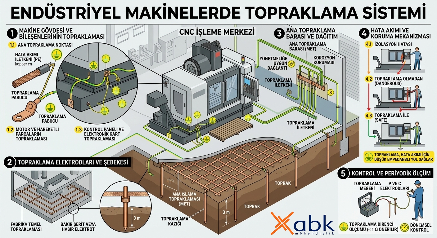 Endüstriyel Makinelerde Topraklama: Güvenlik ve Verimliliğin Gizli Kahramanı